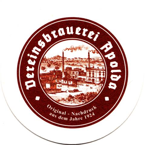 apolda ap-th apoldaer original nachdruck 1a (rund215-original 1924)